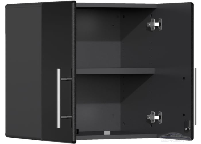 Black Modular 6 Piece Wall Cabinet Set