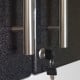 Black Modular 2-Door Lockable Garage Wall Cabinet, 24 in, French Cleat