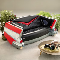 1957 Chevy Bel Air Fiberglass Tailfin Couch with Lights