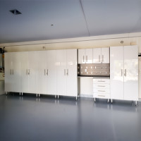 White Modular 8 Piece Storage Cabinet Set