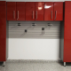 Red Modular 5 Piece Cabinet Set