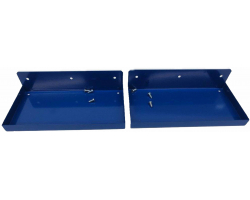 12 In. W x 6 In. Deep Blue Epoxy Coated Steel Shelf