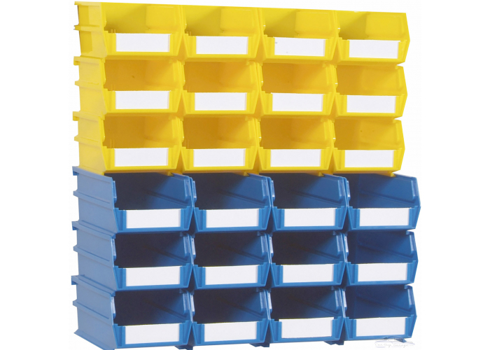 26 Pc Wall Storage Unit Blue and Yellow