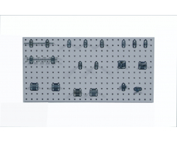 18x36 White LocBoard with 18 Hooks