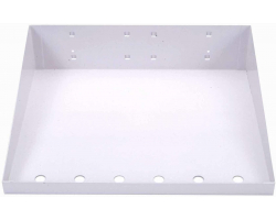 White Epoxy Powder Coated Steel Shelf 