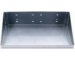 Silver Epoxy Powder Coated Steel Shelf