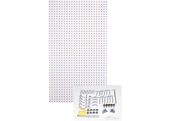White Pegboard with 36 DuraHook
