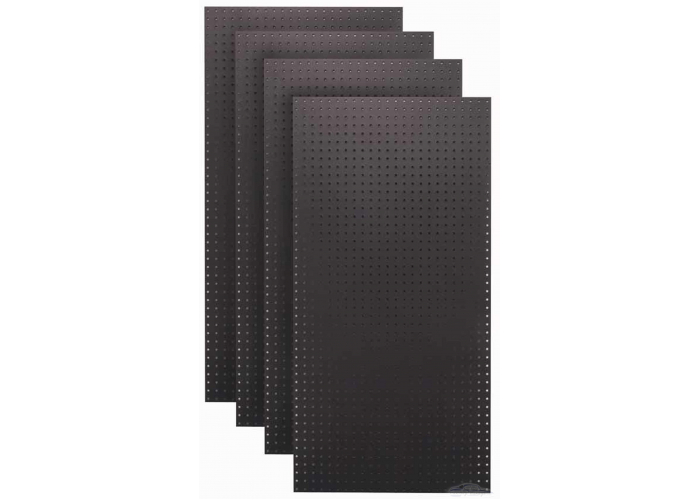 4 Black Tempered Pegboards 24 x 48