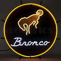 Ford Bronco Neon Sign - 24" Round