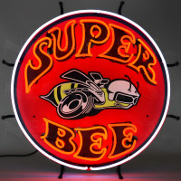 Mopar Dodge Super Bee Neon Sign - 24" Round