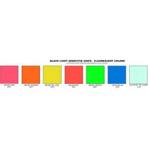 Epoxy Paint Chips Black Light Sensitive Fluorescent Colors