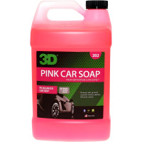 3D Pink Car Soap, pH Balanced High Foaming Car Wash Soap (1 Gallon)