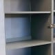 Silver Modular 4-Piece Tall Garage Storage Cabinets + 4 Extra Shelves