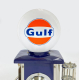 Gulf Blue Gas Pump Lamp and Clock