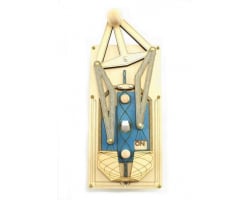 Natural Blue Single Toggle Truss and Rigging Light Switch Plate
