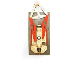 Red and Gray Single Toggle Truss and Rigging Light Switch Plate