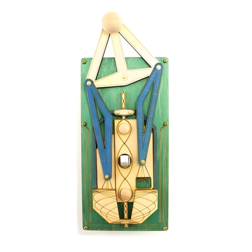 Blue Green Single Toggle Truss and Rigging Light Switch Plate