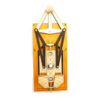 Orange Kinetic Truss Single Toggle Wooden Light Switch Cover