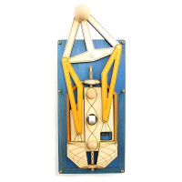 Kinetic Truss Single Toggle Light Switch Plate Cover - Electric Blue