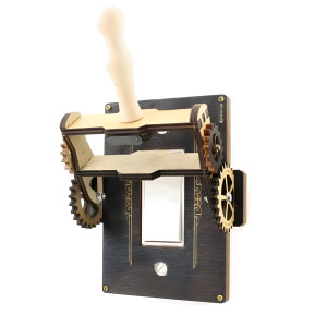 Steampunk Gear Lever Rocker Light Switch Plate Cover - Black Decora