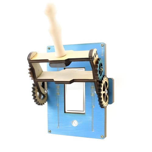 Electric Blue Rocker Throw Light Switch Plate