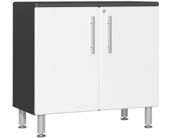 Starfire White Metallic MDF Oversized 2-Door Base Cabinet