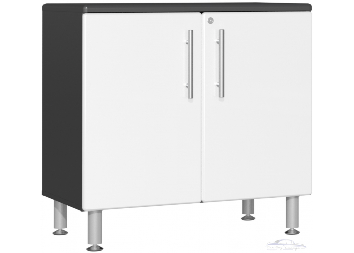 Starfire White Metallic MDF Oversized 2-Door Base Cabinet