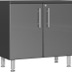 Grey Modular 2-Door Oversized Base Cabinet