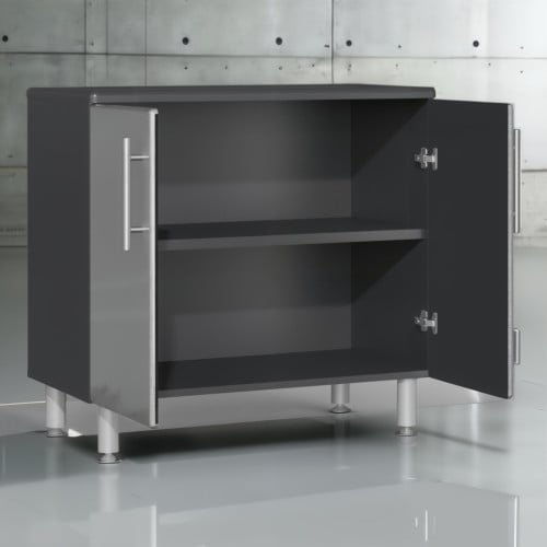 Silver Modular 2-Door Oversize Base Garage Cabinet