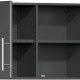 Grey Modular Set of 3 Oversized Wall Cabinets