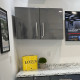 Grey Modular Oversized Partitioned 2-Door Garage Wall Cabinet Grey Modular Oversized Partitioned 2-Door Garage Wall Cabinet