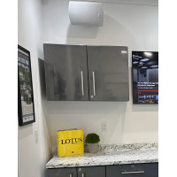 Grey Modular Oversized Partitioned 2-Door Garage Wall Cabinet