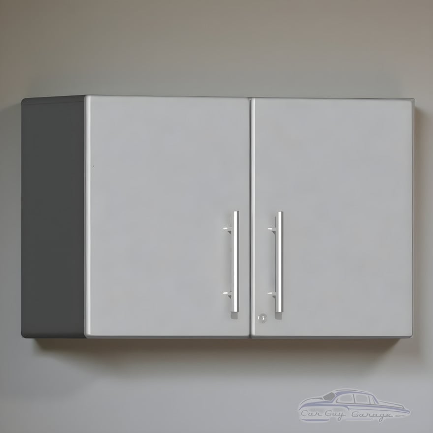 Silver Modular 11 Piece Set of Garage Cabinets Silver Modular 11 Piece Set of Garage Cabinets