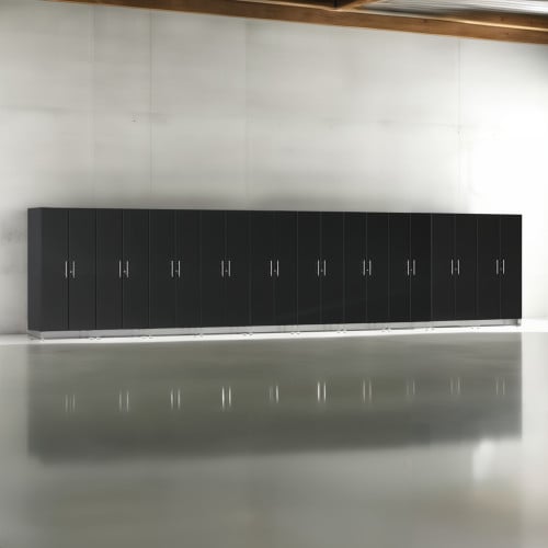 Black Modular 10 Piece Garage Storage Closet Set