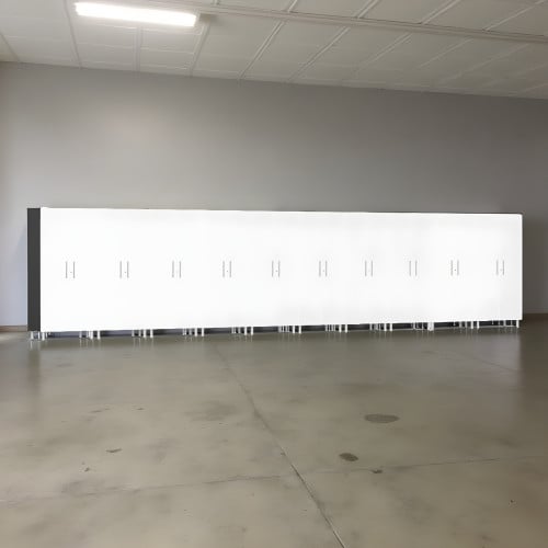 White Modular 10 Piece Garage Storage Closet Set