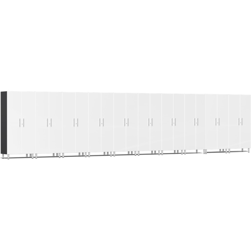 White Modular 10 Piece Garage Storage Closet Set White Modular 10 Piece Garage Storage Closet Set