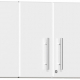 White Modular 3 Piece Wall Cabinet Kit