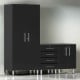 Black Modular 3 Piece Set of Garage Cabinets Black Modular 3 Piece Set of Garage Cabinets