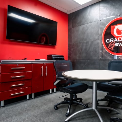 Red Modular 4 Piece Garage Workstation Kit