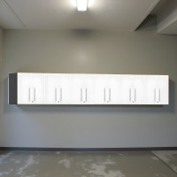 White Modular Ulti-Mate 6-Piece Locking Garage Wall Cabinet Set 24in