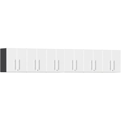 White Modular 6 Piece Garage Wall Cabinet Set