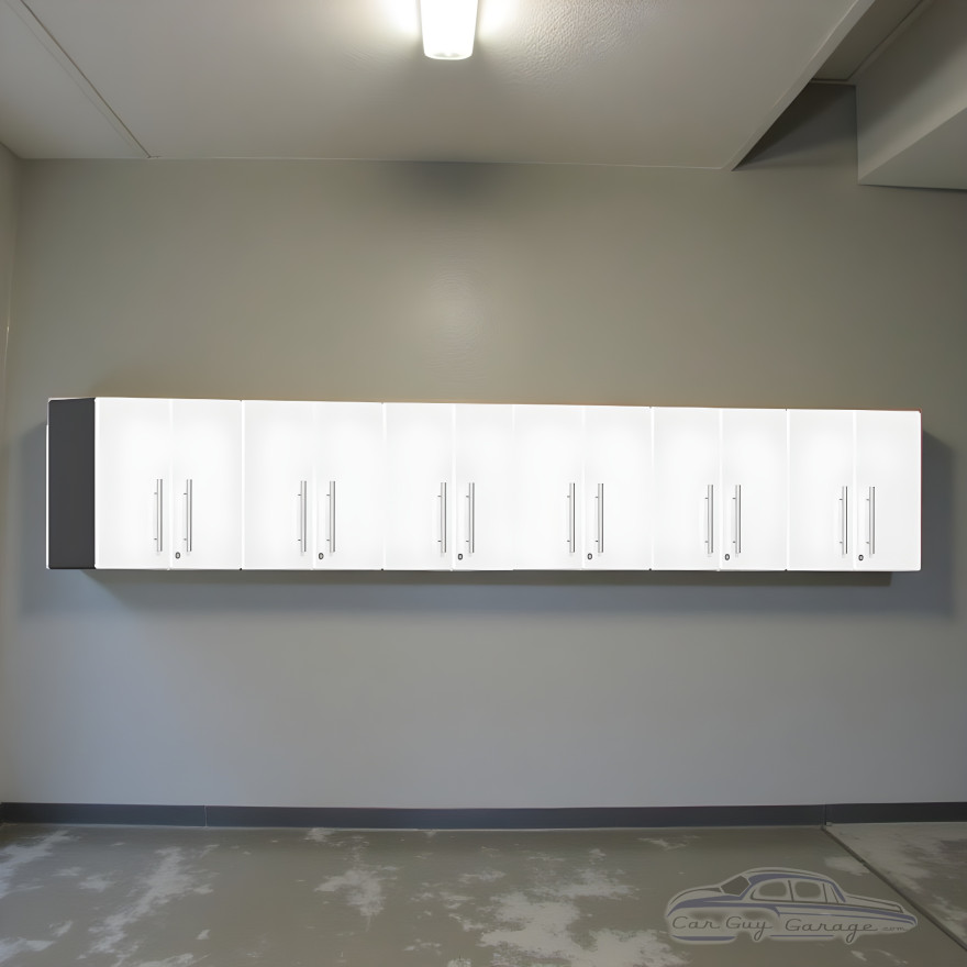 White Modular 6 Piece Garage Wall Cabinet Set White Modular 6 Piece Garage Wall Cabinet Set