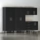 Black Modular 6 Piece Kit of Garage Cabinets Black Modular 6 Piece Kit of Garage Cabinets