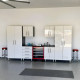 White Modular 6-Piece 118 in. Garage Cabinet Set with Tall Closets