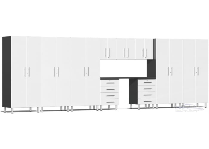 White Modular 11 Piece Kit with Workstation