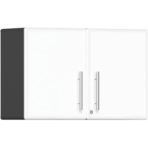 White Modular Oversized Partitioned 2-Door Garage Wall Cabinet