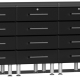 Black Modular 8 Piece Dual Workstation Kit