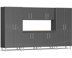 Grey Modular 7 Piece Kit with Workstation
