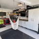White Modular 5 Piece Set of Garage Cabinets White Modular 5 Piece Set of Garage Cabinets