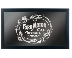 Ford Framed Logo Mirror - Vintage 1903 Ford Motor Co. Black